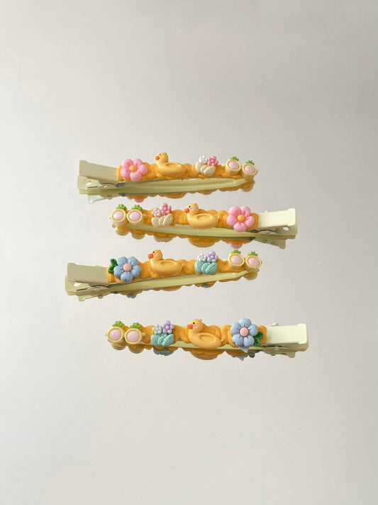 Yellow Duck - Hair Clips