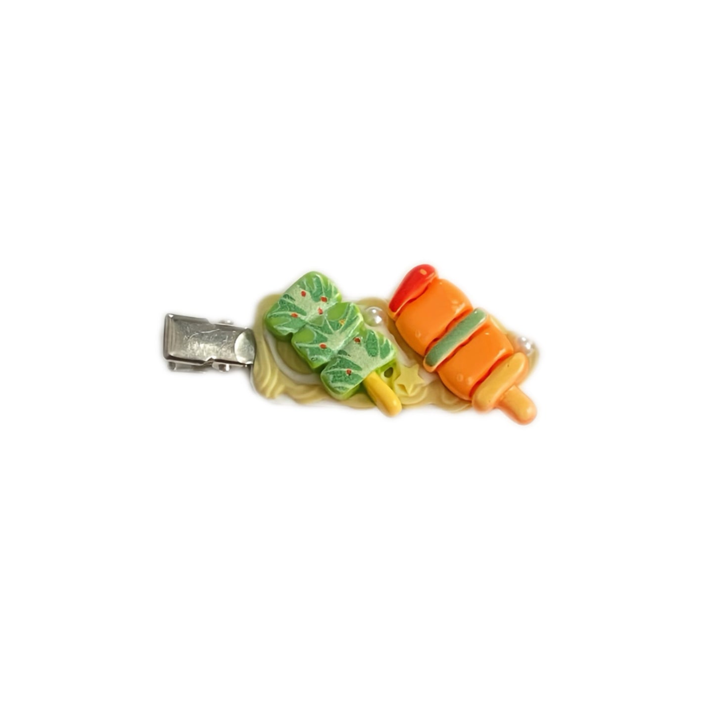 Veggie and Meat Skewers - Hair Clips