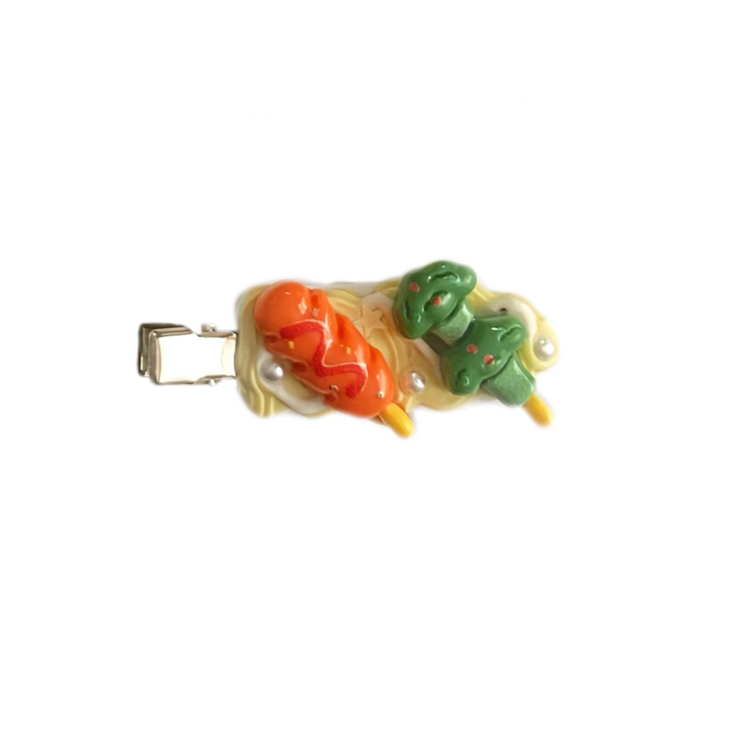 Veggie and Meat Skewers - Hair Clips