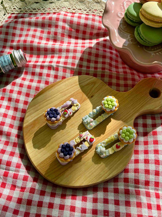 Fruit Tart - Hair Clips