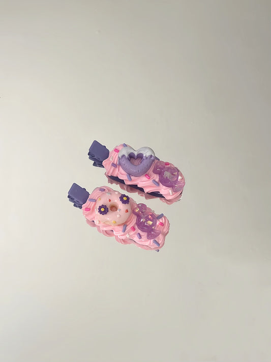Donut and Candy - Hair Clips