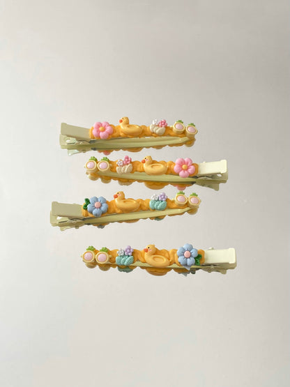Yellow Duck - Hair Clips