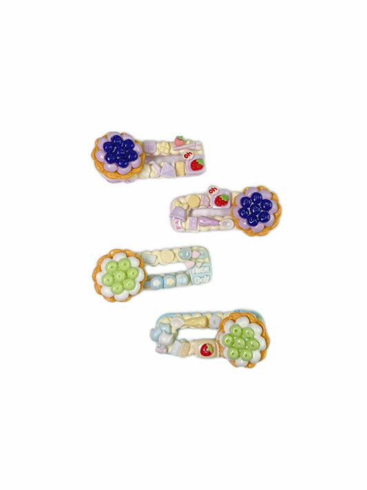 Fruit Tart - Hair Clips